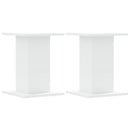 plantestativer 2 stk. 30x30x40 cm konstrueret træ hvid