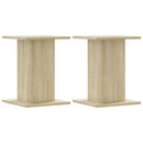 plantestativer 2 stk. 30x30x40 cm konstrueret træ sonoma-eg