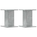 plantestativer 2 stk. 30x30x40 cm konstrueret træ betongrå