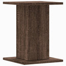 plantestativer 2 stk. 30x30x40 cm konstrueret træ brunt eg