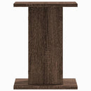 plantestativer 2 stk. 30x30x40 cm konstrueret træ brunt eg