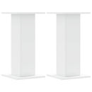 plantestativer 2 stk. 30x30x60 cm konstrueret træ hvid