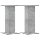 plantestativer 2 stk. 30x30x60 cm konstrueret træ betongrå