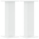 plantestativer 2 stk. 30x30x80 cm konstrueret træ hvid