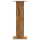 plantestativer 2 stk. 30x30x80 cm konstrueret træ egetræsfarve