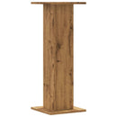 plantestativer 2 stk. 30x30x80 cm konstrueret træ egetræsfarve