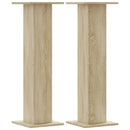 plantestativer 2 stk. 30x30x95 cm konstrueret træ sonoma-eg