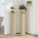 plantestativer 2 stk. 30x30x95 cm konstrueret træ sonoma-eg