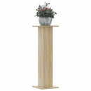 plantestativer 2 stk. 30x30x95 cm konstrueret træ sonoma-eg