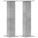 plantestativer 2 stk. 30x30x95 cm konstrueret træ betongrå