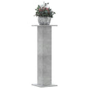 plantestativer 2 stk. 30x30x95 cm konstrueret træ betongrå