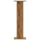 plantestativer 2 stk. 30x30x95 cm konstrueret træ egetræsfarve