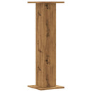 plantestativer 2 stk. 30x30x95 cm konstrueret træ egetræsfarve