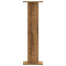 plantestativer 2 stk. 30x30x95 cm konstrueret træ egetræsfarve
