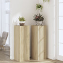plantestativer 2 stk. 33x33x100 cm konstrueret træ sonoma-eg