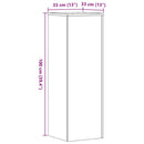 plantestativer 2 stk. 33x33x100 cm konstrueret træ antikt træ