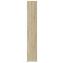 skab med LED-lys 69x32,5x200 cm konstrueret træ sonoma-eg