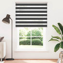 zebragardin sort 150x200 cm stofbredde 145,9 cm polyester