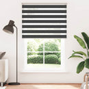 zebragardin sort 150x230 cm stofbredde 145,9 cm polyester