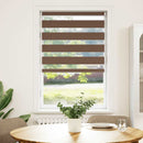 zebragardin brun 70x100 cm stofbredde 65,9 cm polyester