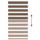 zebragardin brun 70x100 cm stofbredde 65,9 cm polyester