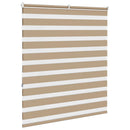 zebragardin sandbrun 135x150 cm stofbredde 130,9 cm polyester