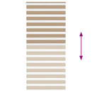 zebragardin sandbrun 95x230 cm stofbredde 90,9 cm polyester