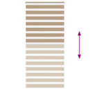 zebragardin sandbrun 100x230cm stofbredde 95,9 cm polyester