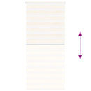 zebragardin marmorbeige 100x230 cm stofbredde 95,9 cm polyester