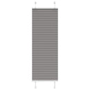 Plisségardin Antracit 50x100 cm Stofbredde 49,4 cm Polyester