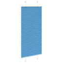 Plisségardin Blå 55x100 cm Stofbredde 54,4 cm Polyester