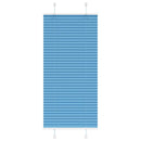Plisségardin Blå 60x100 cm Stofbredde 59,4 cm Polyester