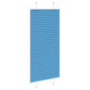 Plisségardin Blå 60x100 cm Stofbredde 59,4 cm Polyester