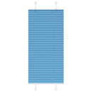 Plisségardin Blå 65x100 cm Stofbredde 64,4 cm Polyester