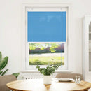 Plisségardin Blå 70x100 cm Stofbredde 69,4 cm Polyester