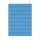 Plisségardin Blå 95x100 cm Stofbredde 94,4 cm Polyester