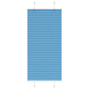 Plisségardin Blå 60x150 cm Stofbredde 59,4 cm Polyester