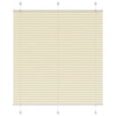 Plisségardin fløde 120x100 cm Stofbredde 119,4 cm Polyester