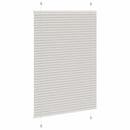 Plisségardin Lysegrå 100x100 cm Stofbredde 99,4 cm Polyester