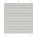 Plisségardin Lysegrå 120x100 cm Stofbredde 119,4 cm Polyester