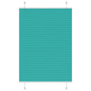 Plisségardin Benzin Grøn 90x100 cm Stofbredde 89,4 cm Polyester