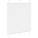 Plisségardin Hvid 115x100 cm Stofbredde 114,4 cm Polyester