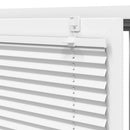 Plisségardin Hvid 115x100 cm Stofbredde 114,4 cm Polyester