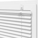 Plisségardin Hvid 115x100 cm Stofbredde 114,4 cm Polyester