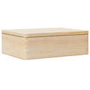 trækasse med låg 40x30x13 cm massivt fyrretræ