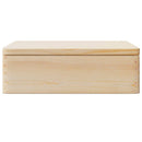 trækasse med låg 40x30x13 cm massivt fyrretræ