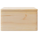 trækasse med låg 40x30x23 cm massivt fyrretræ