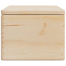 trækasse med låg 40x30x23 cm massivt fyrretræ