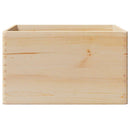 trækasse med håndtag 40x30x23 cm massivt træ fyrretræ