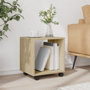 rullebord 37x33x42,5 cm konstrueret træ sonoma-eg
